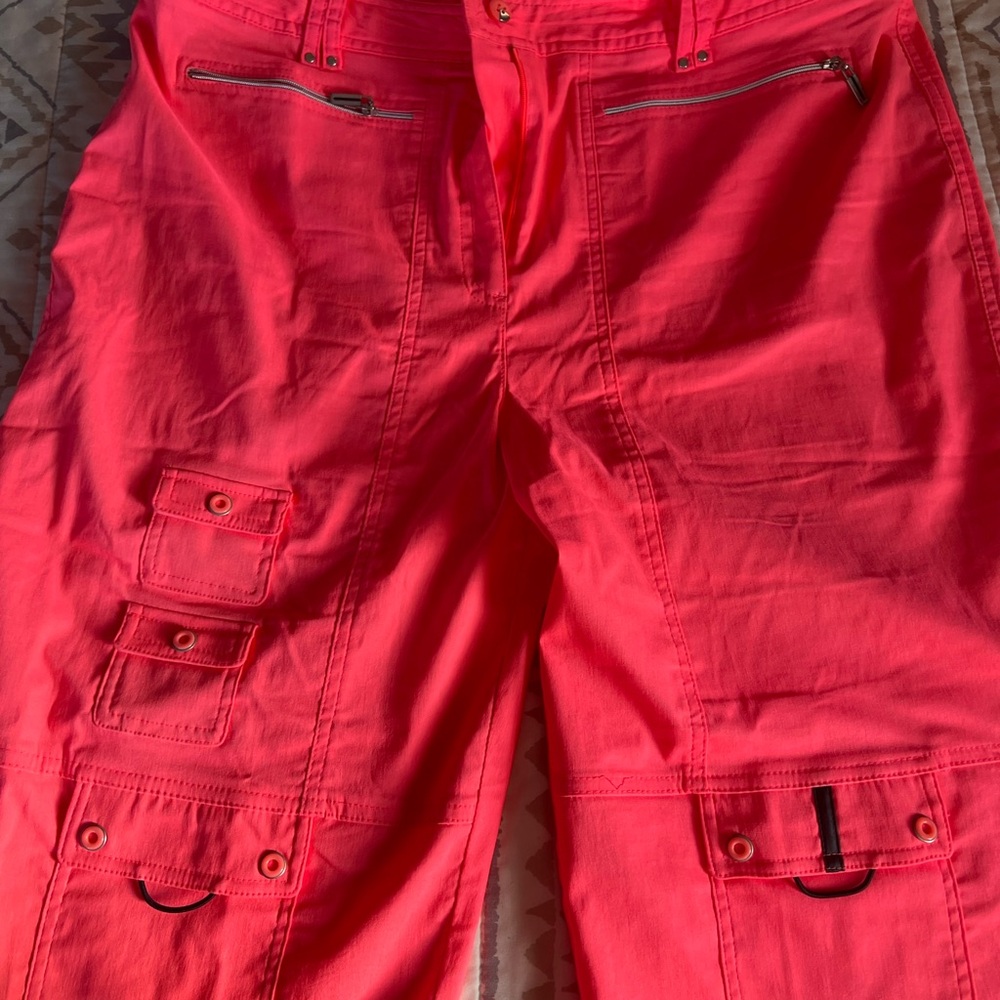 Vibrant Pink Cargo Pants
